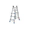 ESCALERA PLUS ALUMINIO MULTIPOSICIÓN 4 X 3 PELDAÑOS Y 2,83 M
