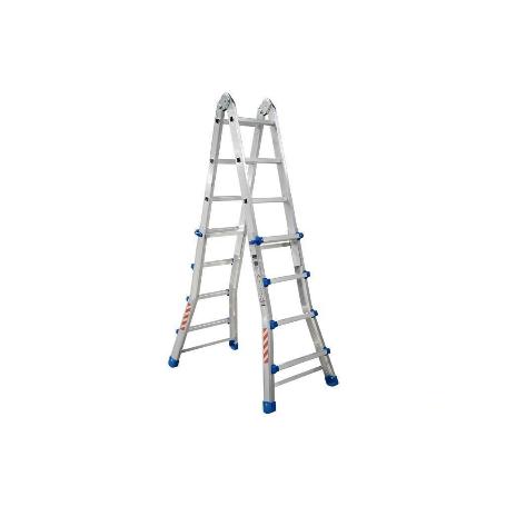 ESCALERA PLUS ALUMINIO MULTIPOSICIÓN 4 X 4 PELDAÑOS Y 3,83 M