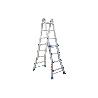 ESCALERA PLUS ALUMINIO MULTIPOSICIÓN 4 X 4 PELDAÑOS Y 3,83 M