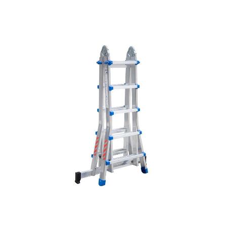 ESCALERA PLUS ALUMINIO MULTIPOSICIÓN 4 X 5 PELDAÑOS Y 4,83 M