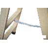 ESCALERA MADERA DOBLE 4 PELDAÑOS 1,00 M