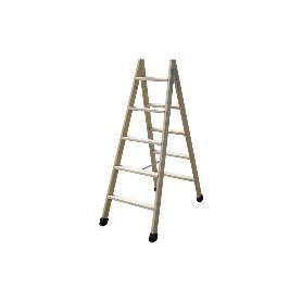 ESCALERA MADERA DOBLE 5 PELDAÑOS 1,25 M