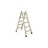 ESCALERA MADERA DOBLE 5 PELDAÑOS 1,25 M
