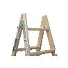 ESCALERA MADERA DOBLE 6 PELDAÑOS 1,50 M