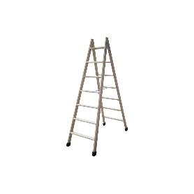 ESCALERA MADERA DOBLE 7 PELDAÑOS 1,75 M