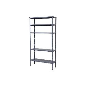KIT ESTANT. METAL C/TORN. 5 BALDAS 180X90X40 GRIS