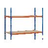 ESTANTERÍA AZUL/NARANJA 5 BALDAS DE MADERA 2000 X 1000 X 500 MM