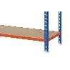 ESTANTERÍA AZUL/NARANJA 5 BALDAS DE MADERA 2000 X 1000 X 500 MM