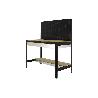 BANCO DE TRABAJO CON CAJÓN Y PANEL ANTRACITA MADERA L-1210 MM