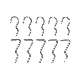 SET 10 GANCHOS SIMPLES PARA PANEL DE HERRAMIENTAS