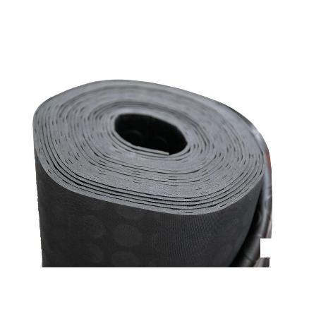 SUELO DE CAUCHO NEGRO CÍRCULOS 3 MM 1,00 X 10 M