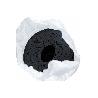 SUELO DE CAUCHO NEGRO CÍRCULOS 3 MM 1,50 X 10 M