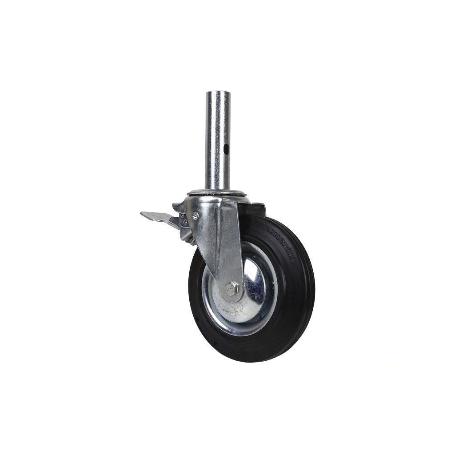 RUEDA GIRATORIA ANDAMIO C/FRENO 200 X 50 MM TUBO MACHO
