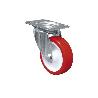 RUEDA POLIURETANO PLACA Ø125X35MM