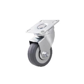 RUEDA GOMA/GRIS PLACA Ø50X18MM VENTA UNITARIA