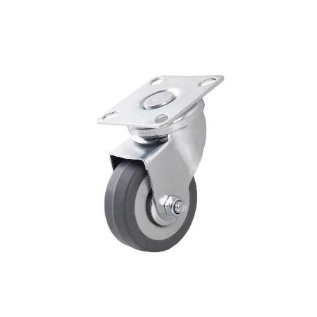 RUEDA GOMA/GRIS PLACA Ø50X18MM VENTA UNITARIA