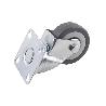 RUEDA GOMA/GRIS PLACA Ø50X18MM VENTA UNITARIA