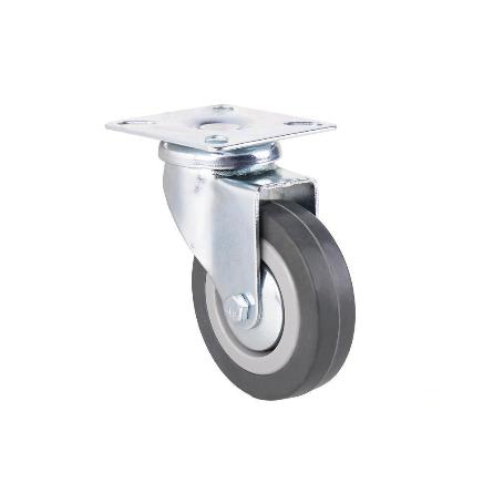 RUEDA GOMA/GRIS PLACA Ø75X22MM VENTA UNITARIA