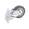 RUEDA GOMA/GRIS PLACA Ø75X22MM VENTA UNITARIA