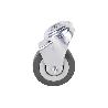 RUEDA GOMA/GRIS PASANTE Ø65X21MM   CAJA 2 UNID.
