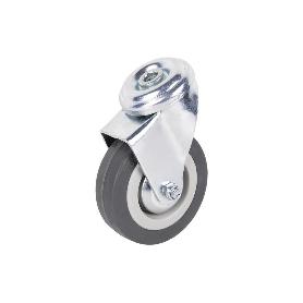 RUEDA GOMA/GRIS PASANTE Ø75X22MM VENTA UNITARIA