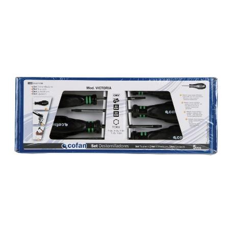 SET DESTORNILLADOR 5 PCS. TORX