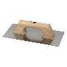 LLANA LISA INOX MANGO MADERA 300X150X0,6