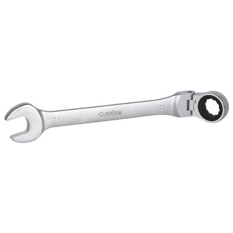 LLAVE COMBINADA ARTICULADA 180º DE CARRACA 21MM