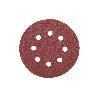 HOJA DE LIJADO LIJADORA ORBITAL 8 AGUJEROS Ø125 MM G 80   CAJA 5 UNID.