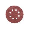 HOJA DE LIJADO LIJADORA ORBITAL 8 AGUJEROS Ø125 MM G 120   CAJA 5 UNID.