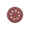 HOJA DE LIJADO LIJADORA ORBITAL 8 AGUJEROS Ø125 MM G 180   CAJA 5 UNID.
