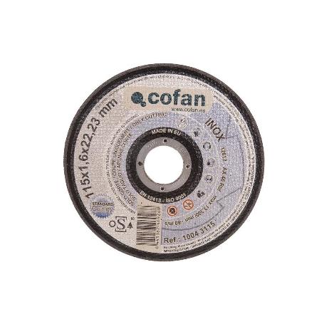 DISCO CORTE - 115X1,6X22,23 METAL STAND.