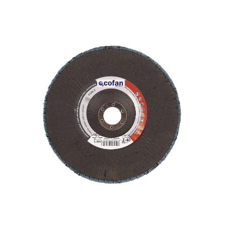 DISCO LAMINADO PROFESIONAL INCLINADO 178 MM. - GRANO 40 ZIRCONIO