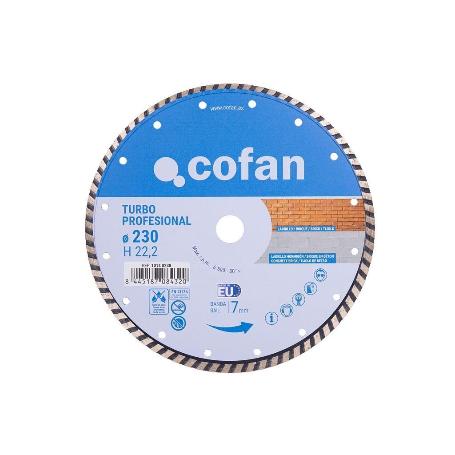 DISCO DIAM.TURBO PROFESIONAL 230MM.