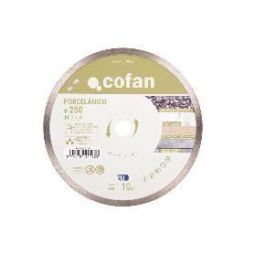 DISCO PORCELANICO MAQUINAS DE MESA 250MM - H25,4