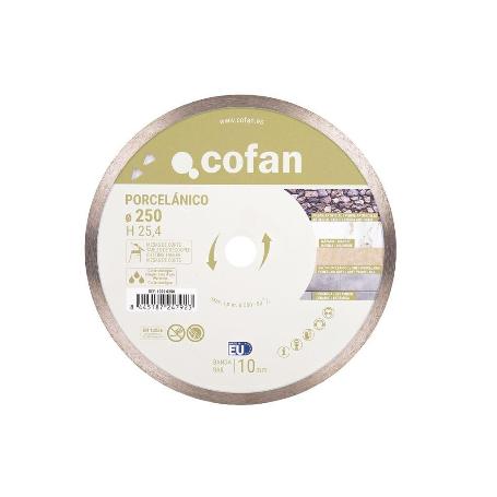 DISCO PORCELANICO MAQUINAS DE MESA 250MM - H25,4