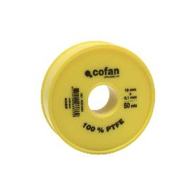 ROLLO DE CINTA PTFE DE 50 M 19MM X 010MM VENTA UNITARIA