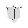 BIG BAG ESCOMBROS 90X90X90CMS BLANCO C/VALV.DESCARGA