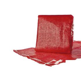 PACK DE 10 SACOS DE POLYMESH 55X83 CM ROJO CON PASADOR