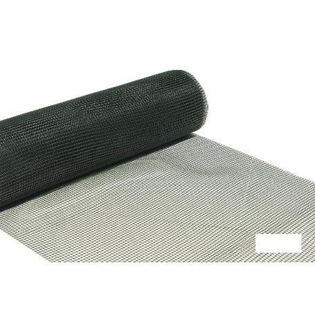MALLA PLAST. CUADRADA JARDIN 10MM VERDE 1X25M