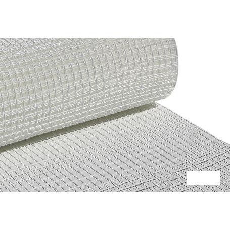 MALLA PLAST. CUADRADA JARDIN 20MM BLANCO 1X25M