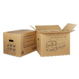 CAJA CARTON MUDANZA ASA TROQUEL. 40X30X30CM VENTA UNITARIA
