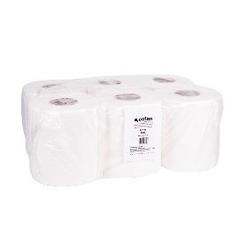 PAPEL SECAMANOS VIRGEN EXTRALAMINADO DE 2 CAPAS 90 M (6 ROLLOS)