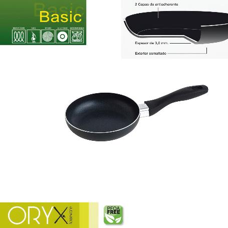 ORYX SARTÉN ALUMINIO ANTIADHERENTE BASIC, ALTA RESISTENCIA, APTA INDUCCIÓN, LIBRE PFOA, DIÁMETRO 16 CM, ESPESOR 3 M