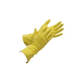 GUANTE AMARILLO LATEX  FLOCADO T6 VENTA UNITARIA