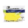 GUANTE AMARILLO LATEX FLOCADO T 7   CAJA 12 UNID.