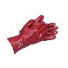 GUANTE PVC ESTANCO ROJO DE 35 CMS.   CAJA 12 UNID.
