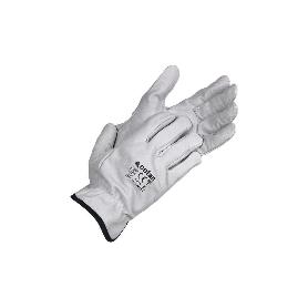 GUANTES PIEL VACUNO GRIS T-7   CAJA 12 UNID.