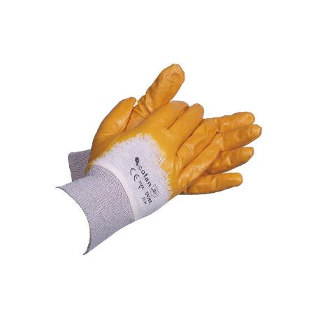 GUANTES NITRILO AMARILLO T-9   CAJA 12 UNID.