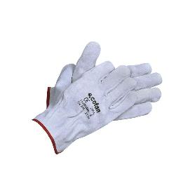 GUANTE PIEL DE SERRAJE GRIS TALLA 10   CAJA 12 UNID.